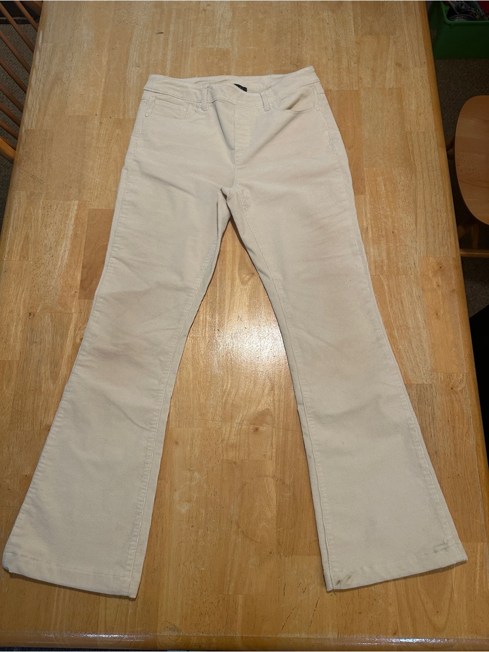Tribal Pants Very Good Cream Corduroy Stretch Pants size 4